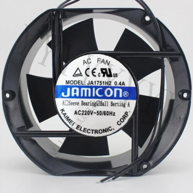 

Для 1 шт. охлаждающий вентилятор JAMICON JA1751H2 AC 220 В 0,4 А 17251 17 см 2 провода