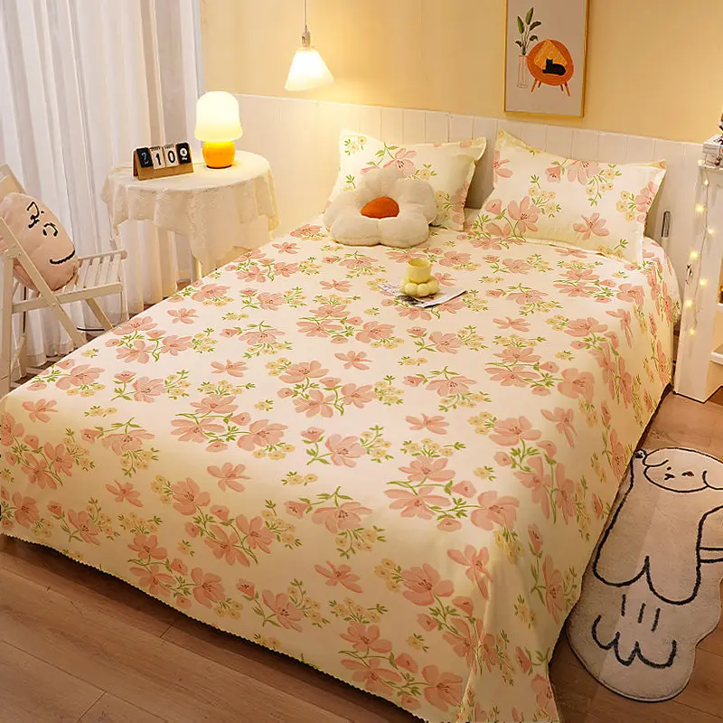 Double Bed Household Bed Sheet Single Piece Student Dormitory Quilt 1.0 Meter Sanded Kang Sheet