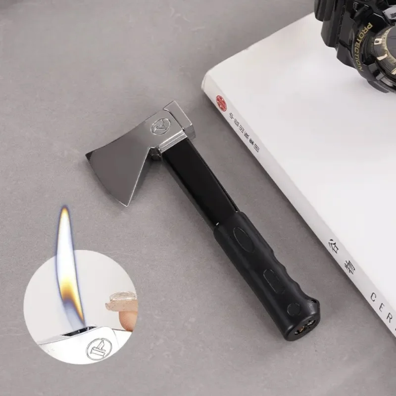 

Metal Creative Pliers Open Flame Lighter Portable Fun Refillable Butane Gas Unusual Lighter for Men's Gift Cigarette Accessories