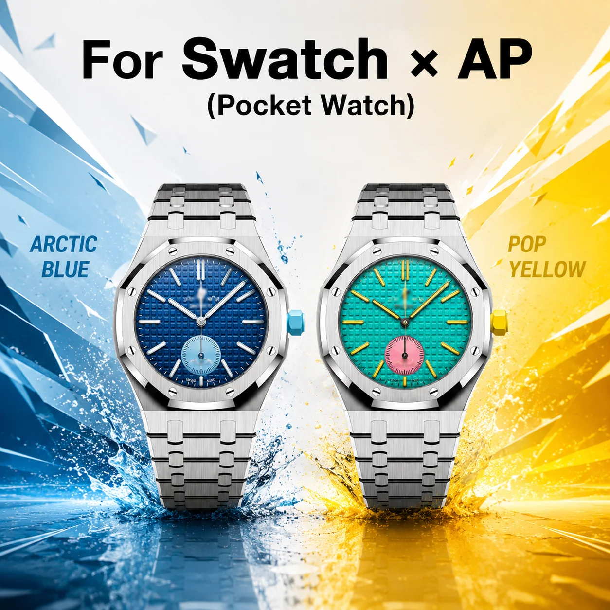 

Soul Cool For A-P Swatch Royal Pop Case Luxury Modification Kit, Fashion Protection Stainless Steel Changer To Wristwatch
