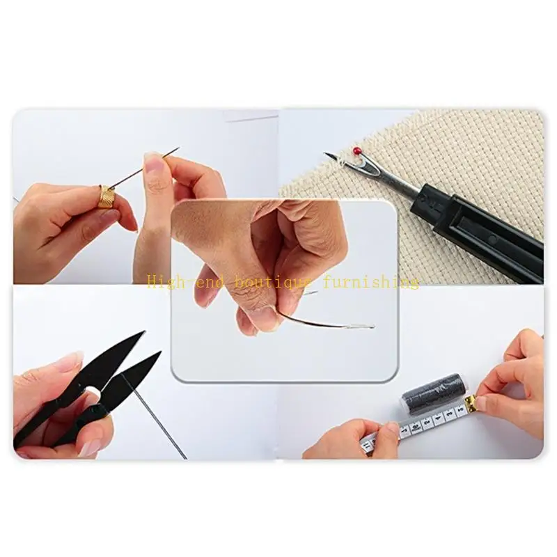 L9NB Portable Sewing Kits Mini Travel Sewing Sets DIY Sewing Needle Thread Supplies for Home Travel Emergency Sewing Repairs