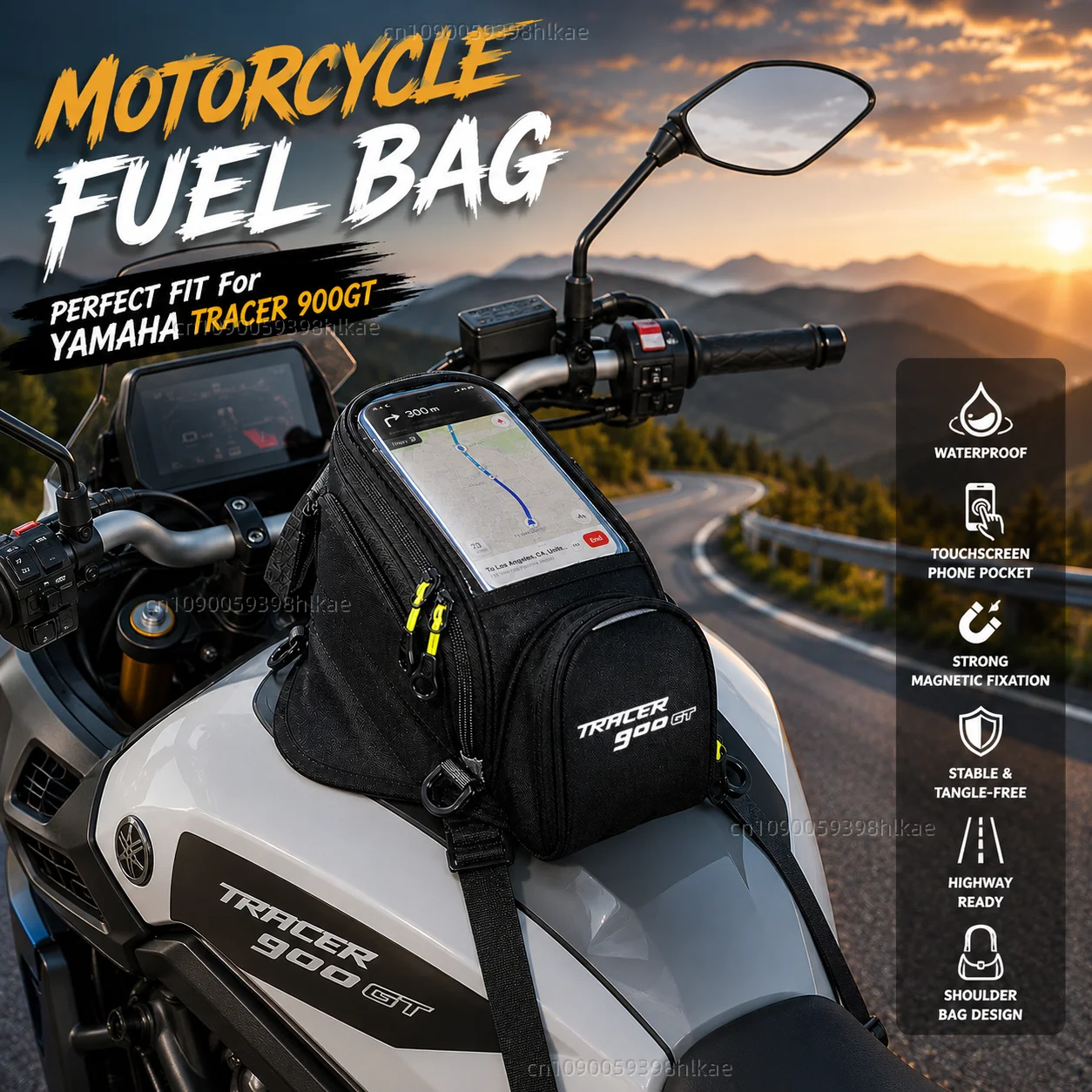 NEW Universal Magnetic Fuel Tank Bag Motorcycle Phone Navigation Pack For YAMAHA TRACER 900GT 700GT 700 900 GT MT09 MT07 MT 07
