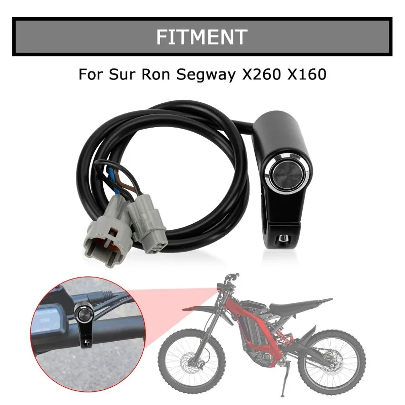 Headlight On/Off Switch for Surron Light Bee Handlebar Light Switch Plug and Play Light Switch for Sur Ron Segway X260 X160