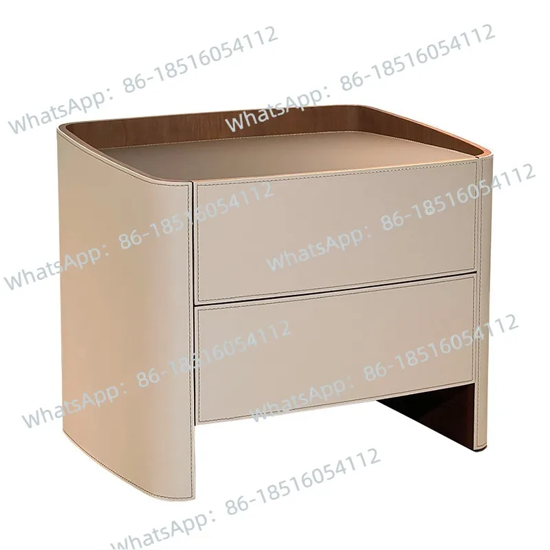 

Прикроватная тумбочка Ma'anpi, вилла, большой плоский шкаф для хранения в главной спальне, современный и простой, фиксированный прикроватный шкаф