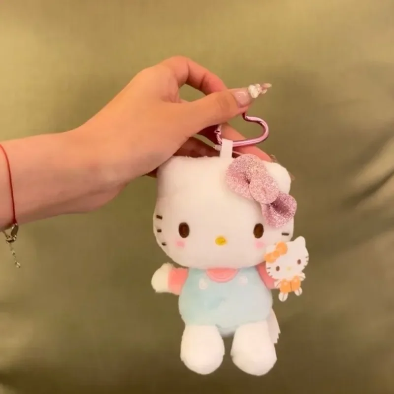 Sanrio Hello Kitty muñeco de peluche Kawaii juguete de peluche llavero hebilla chica mochila colgante regalo de vacaciones