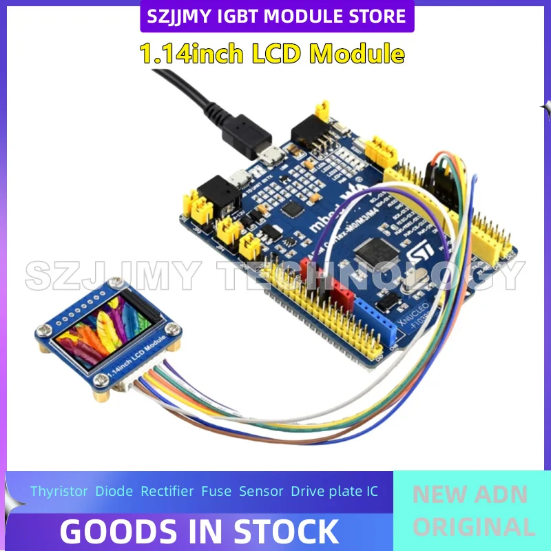 Raspberry Pi 1,14-calowy układ sterownika ST7789 IPS kolorowy wyświetlacz LCD interfejs SPI NOWY ORYGINALNY W MAGAZYNIE