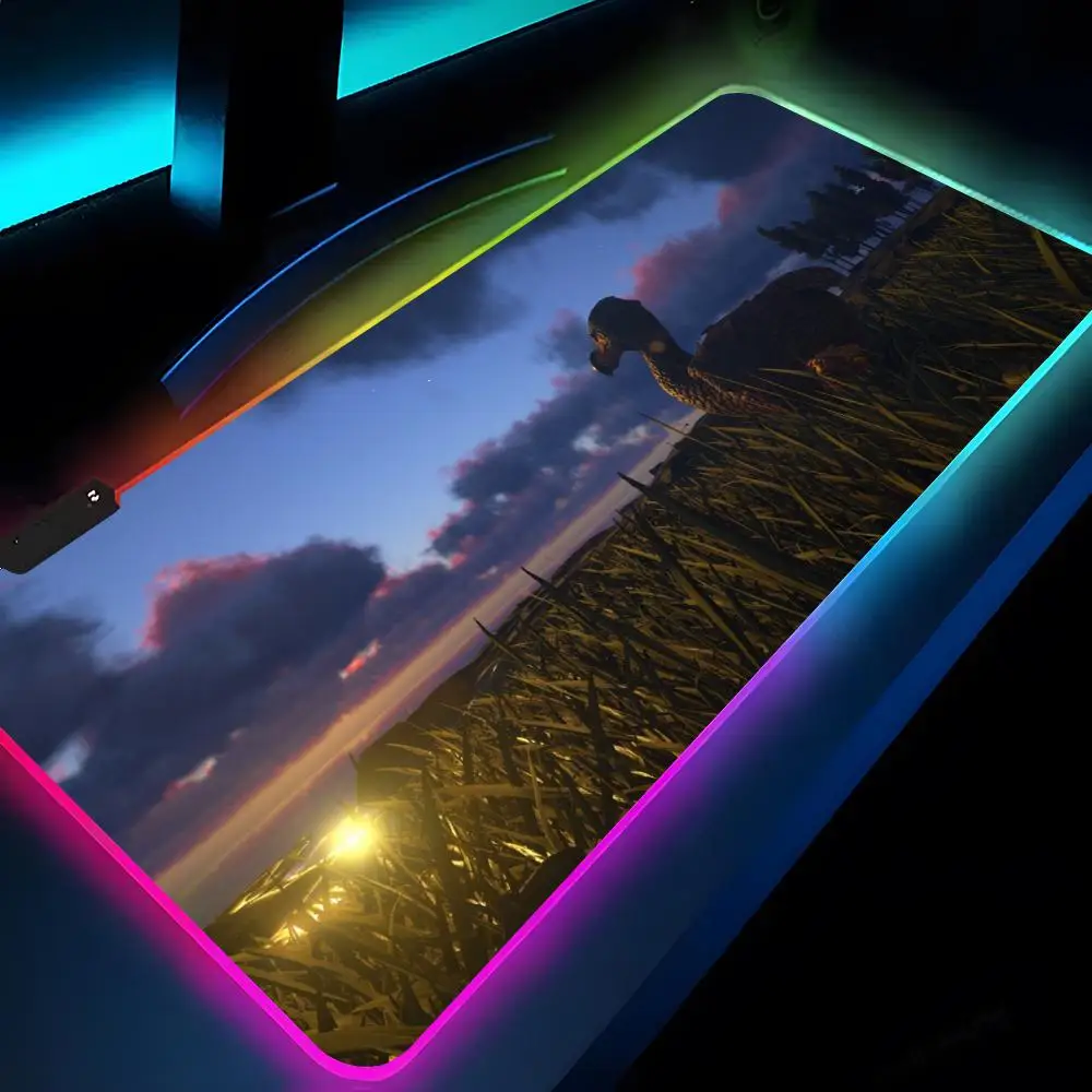 

Ark Survival Evolved Mouse Pad Rgb Xxl Laptop Mat Gaming Mousepad Backlit Keyboard Gamer Girl Table Pads Desk