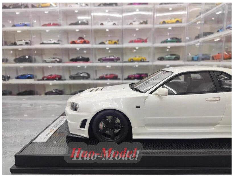 MH 1:12 For Nissan GTR R34 Nismo Customized Resin Diecast Model Car Kids Boys Birthday Gifts Hobby Display Ornaments Simulation