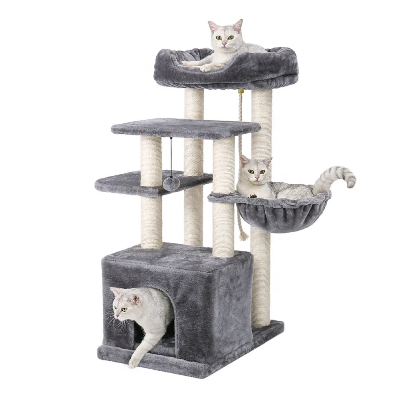 

Luxury Multi-layer Cat Tree Condo Tower Cat Playhouse