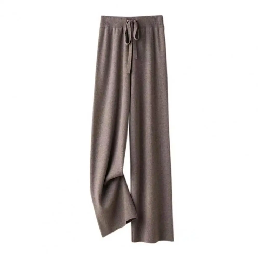 

Fall Winter Loose Blend Suit Pants Women Formal Korea Wide Leg Trousers High Waist Ankle Length Work Pantalones