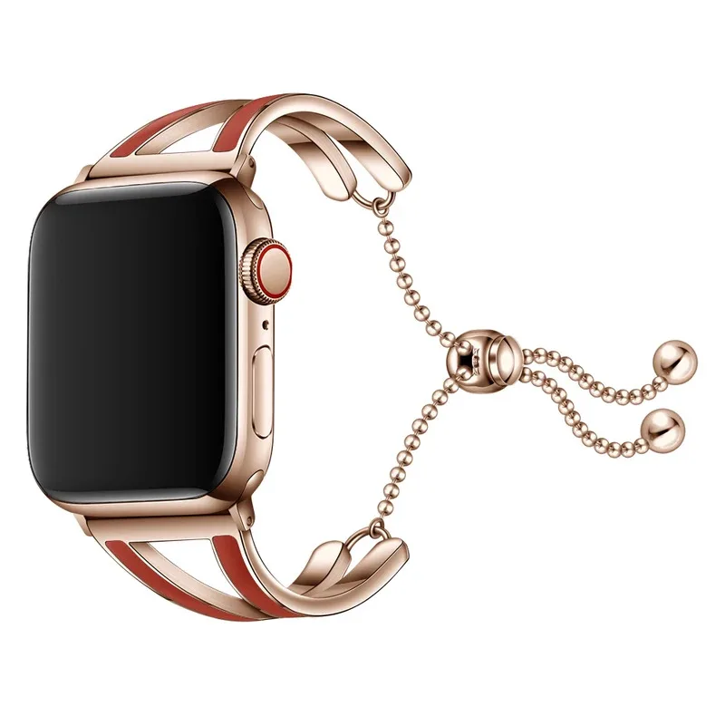 

Women strap for Apple watch band 40mm 41mm 45mm 44mm 49mm 38mm Stainless steel metal bracelet iWatch series 9 8 7 6 5 se ultra 2