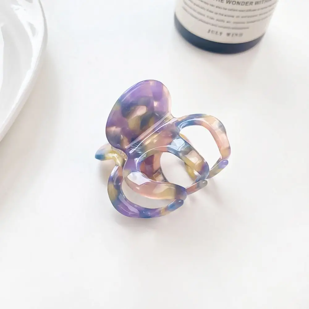 

Acetate Pumpkin Grab Clip Small Hollow Out High Ponytail Fixed Artifact Hairpin Shark Clip Hair Clips Retro Mini Hair Claw Women