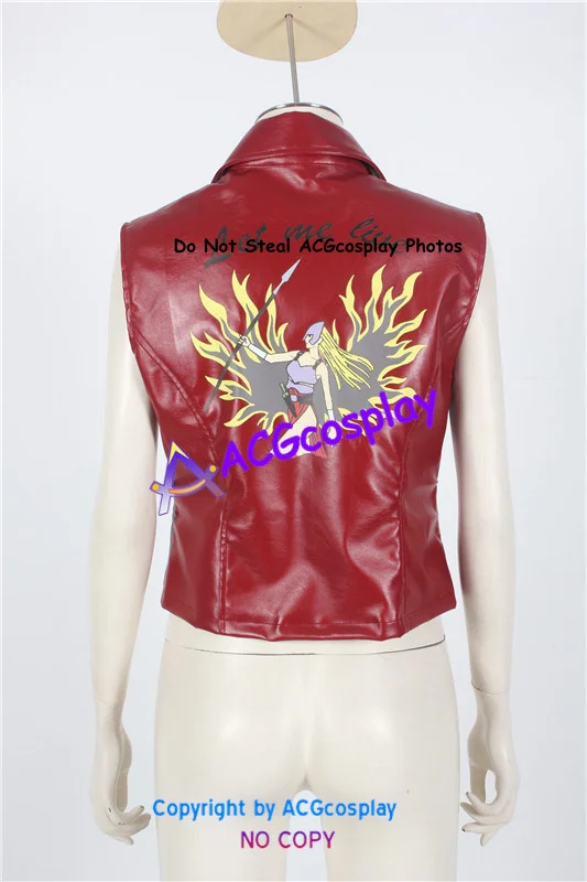 Faux Leather made Claire Redfield Jacket Cosplay Costume acgcosplay vest only