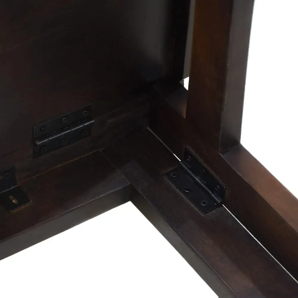 Bbh Home'S Handmade Dark Walnut Rectangular Shaped Mango Wood Study Table 35X17X30 In Ambbrstb0002