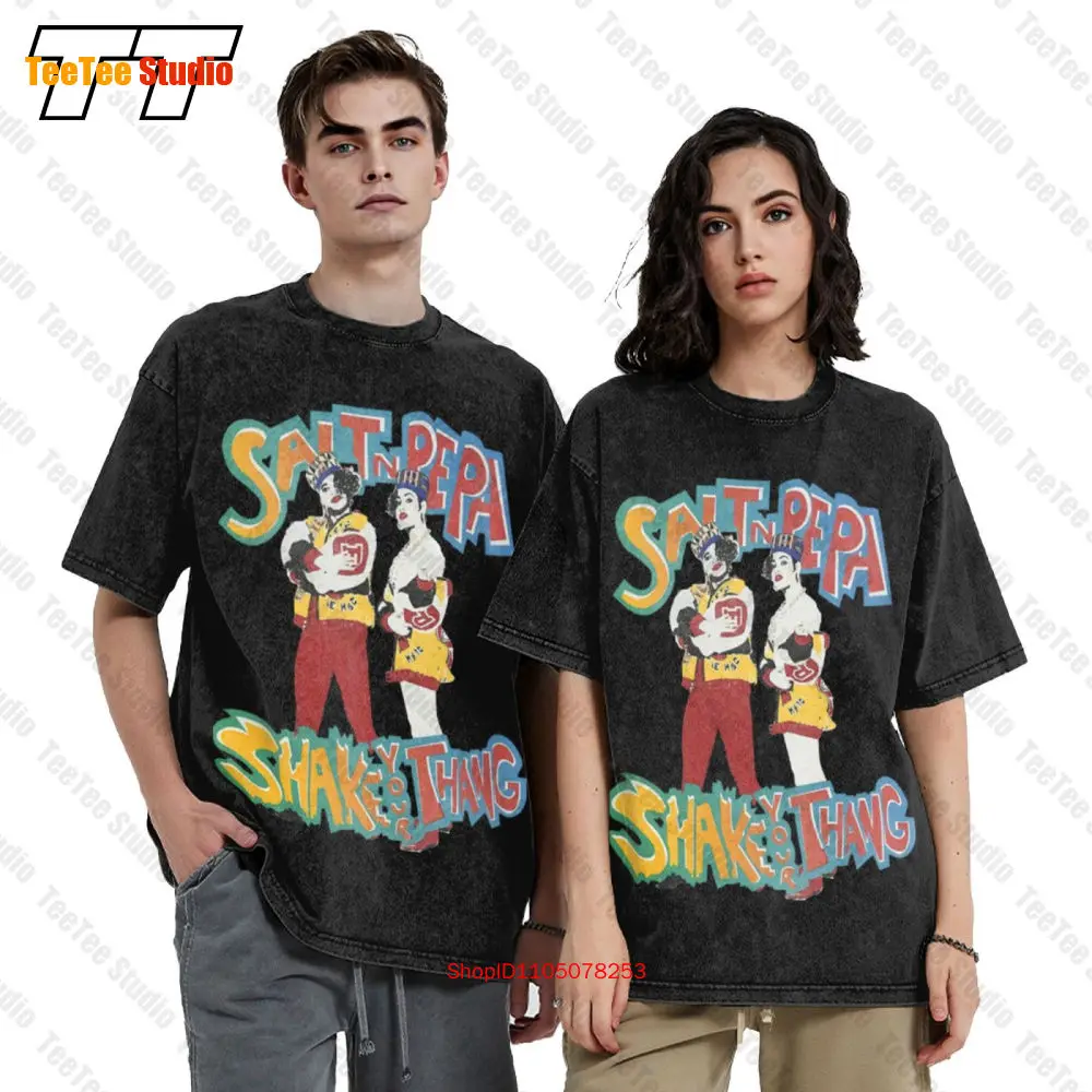 Salt N Pepa Shake Your Thang White 1988 Vintage Oversized T-Shirt 3ZTT