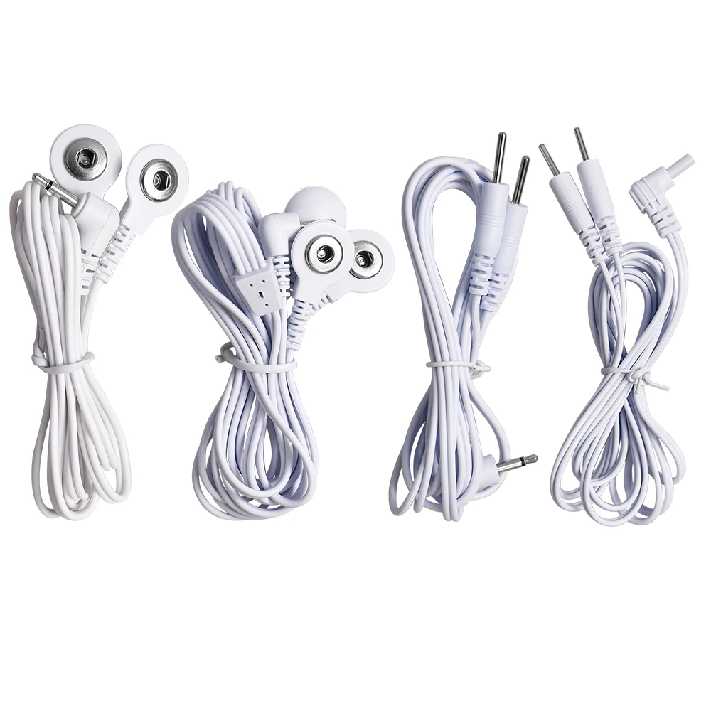 Physiotherapy Machine Lead Wires Cables for Tens Acupuncture Muscle Stimulator Replacement Connection Massage Tool Accessories