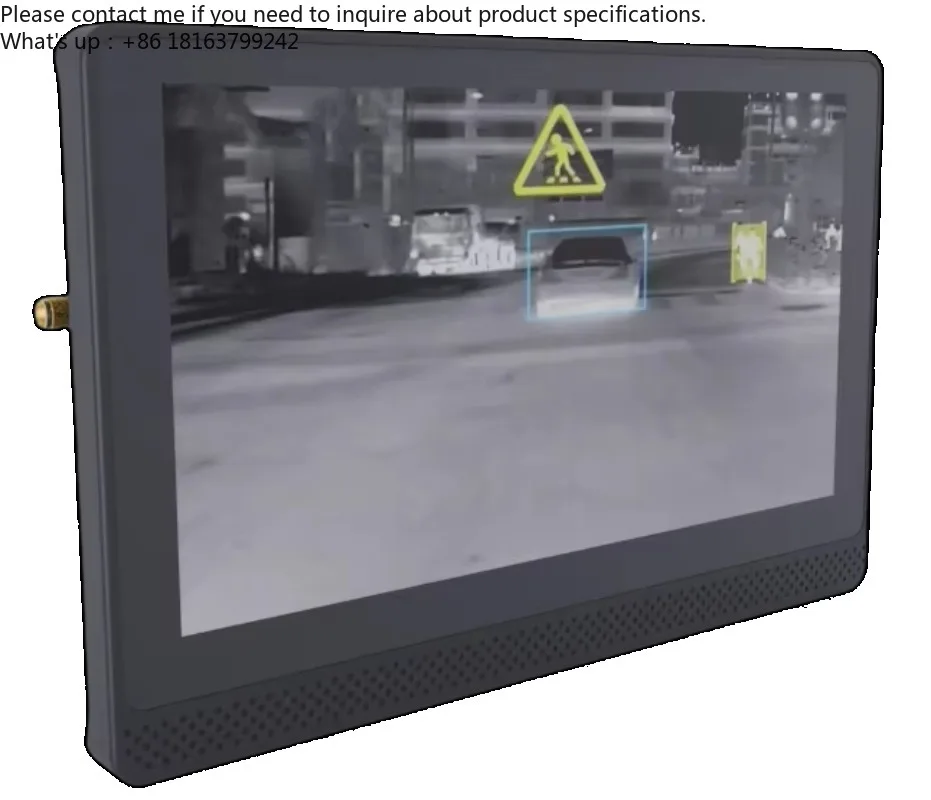 

Car Thermal Imaging Night Vision System AI Detection Fog Penetration Collision Warning with CarPlay Bluetooth for All Vehicles