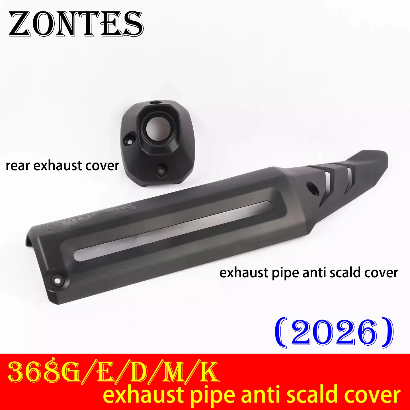 

For ZONTES 368G exhaust pipe anti scald cover 368E/D/M/K muffler insulation panel front and rear exhaust cover decoration cover