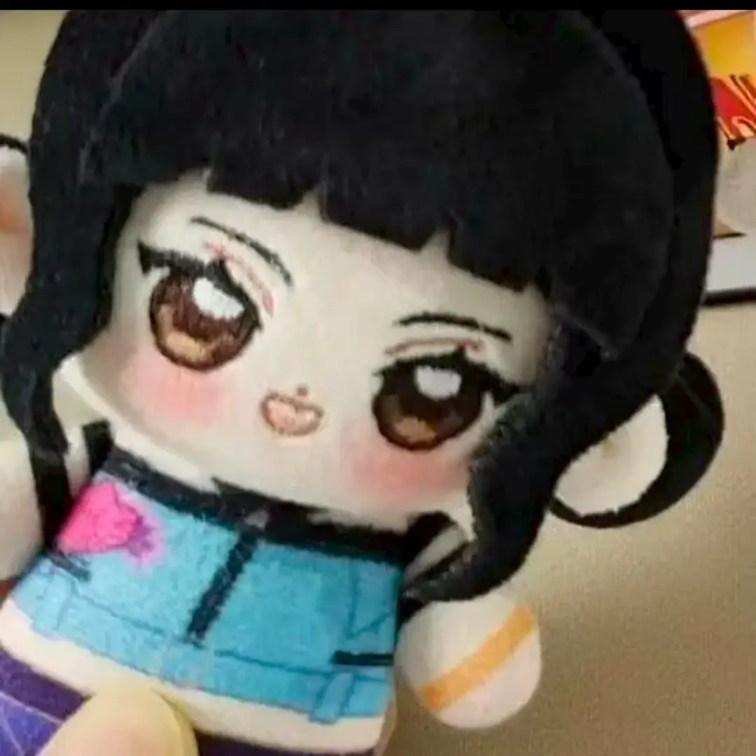 재고 있음 10cm 데몬 헌터즈 루미 미라 조이 코튼 인형 바디 드레스업 의류 귀여운 소프트 토이 애니메이션 모델 피규어 컬렉션 선물