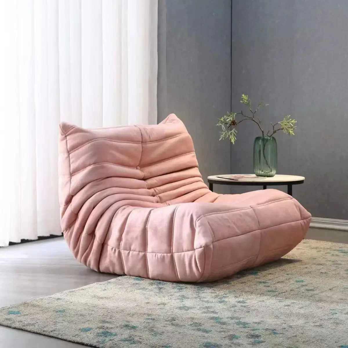 Sofa dmuchana Caterpillar, sypialnia, tkanina technologiczna, mały salon, fotel wypoczynkowy, czerwona siatka, nowoczesna sofa jednoosobowa