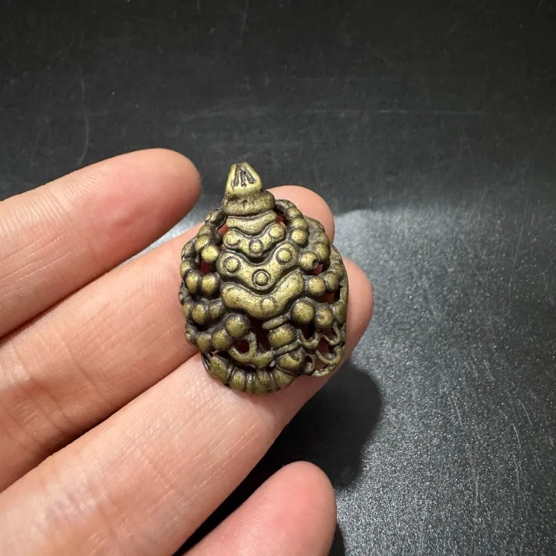 New Vintage Brass Nine-Tailed Wrath Lotus Master Scorpion Accessories
