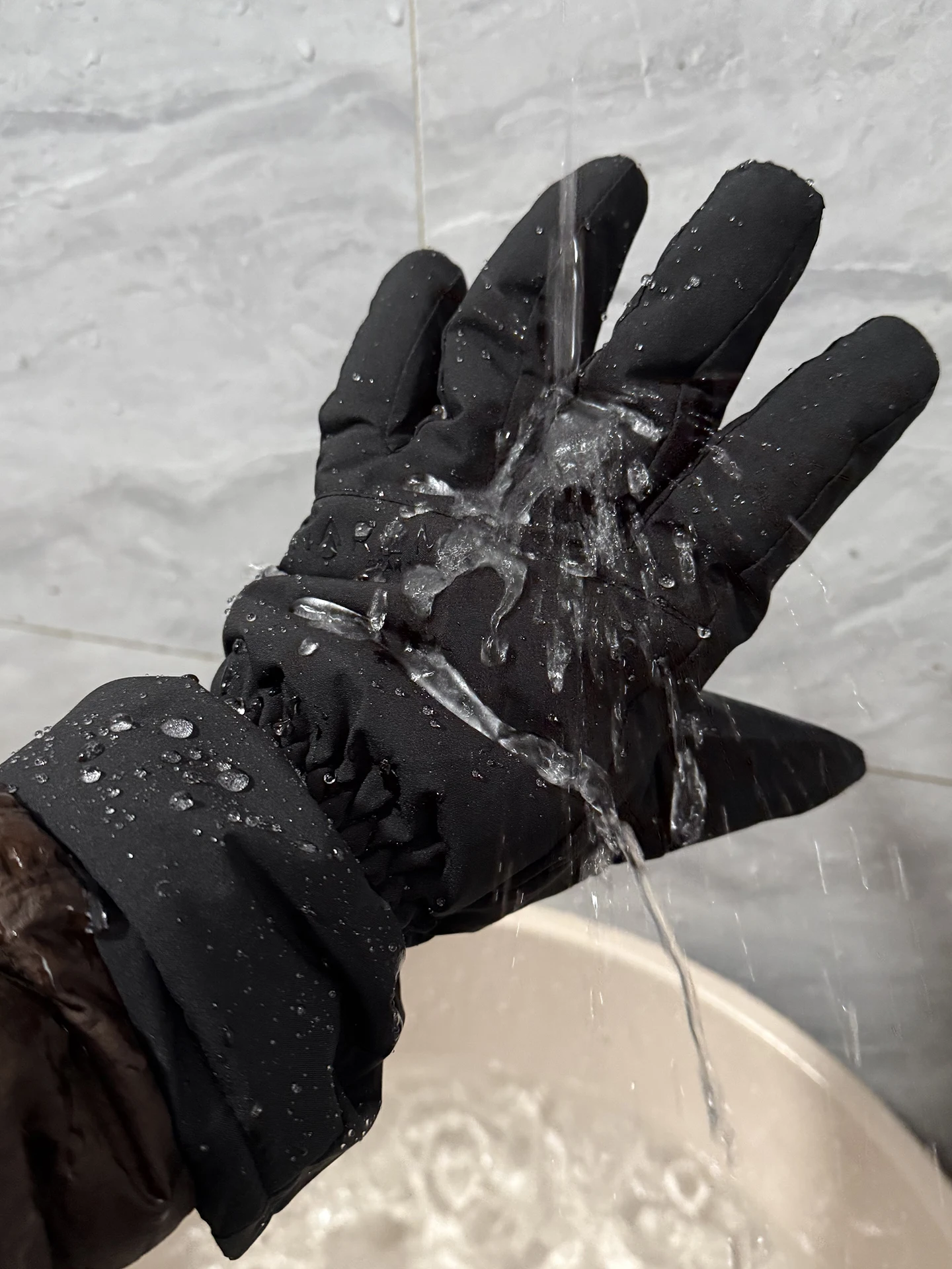 

Warmth Waterproof Fleece Lined Cycling Gloves Unisex Outdoor Winter Sports Anti-slip Single Layer Cotton Mittens for Biking