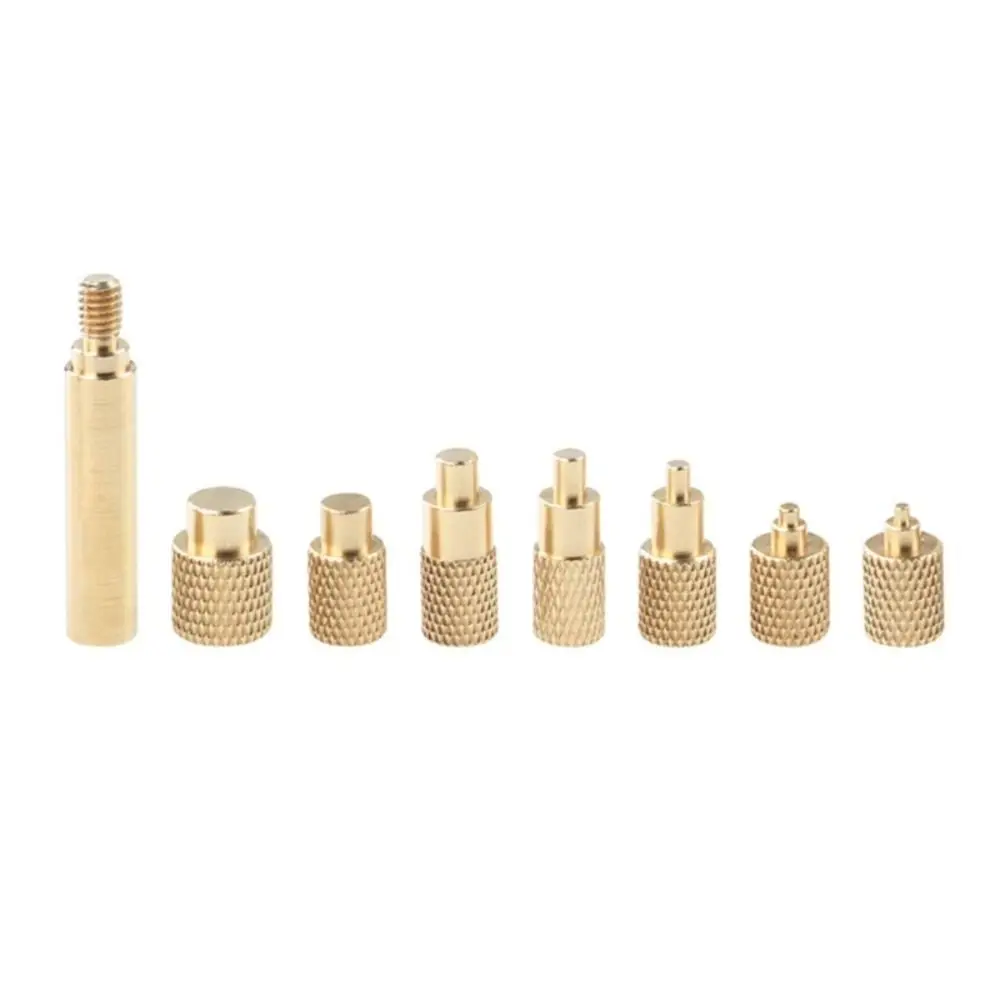 8 Pcs Universal M2-M8 Heat Insert Nut Brass Internal Thread Heat Insertion Tool Tool Set Knurled Nut Insertion