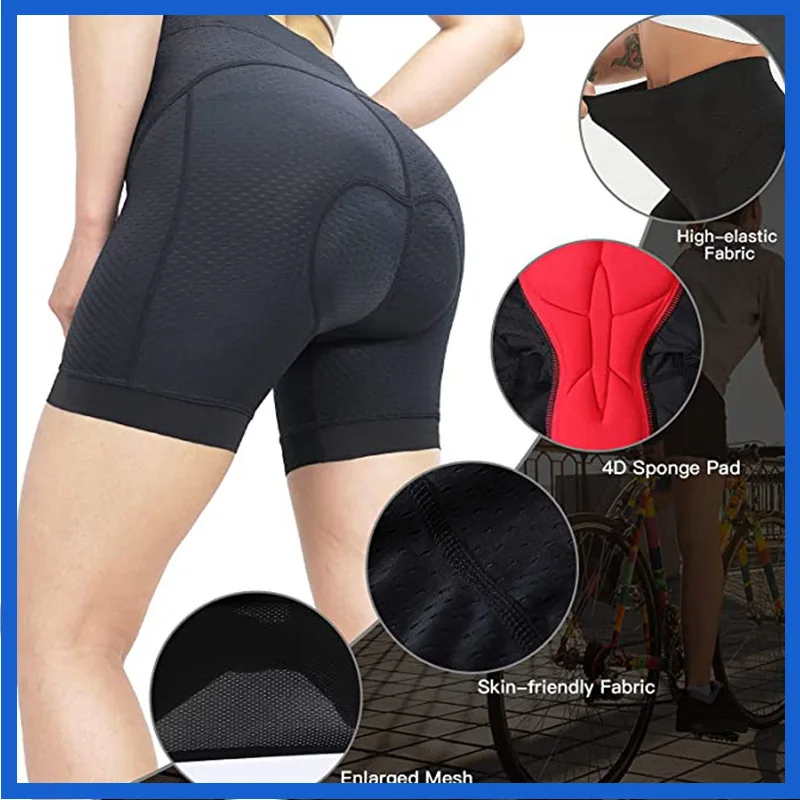 Preto bicicleta ciclismo shorts sólido cosplay confortável roupa interior esponja gel 3d acolchoado bicicleta ciclismo shorts