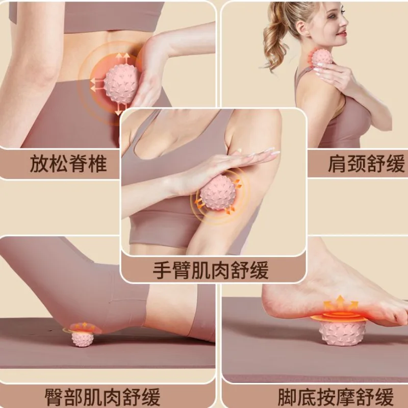 

Fascia Ball for Muscle Massage, Exercise, Yoga. It can be used for hand grips, foot massage, meridian therapy, and back yoga.