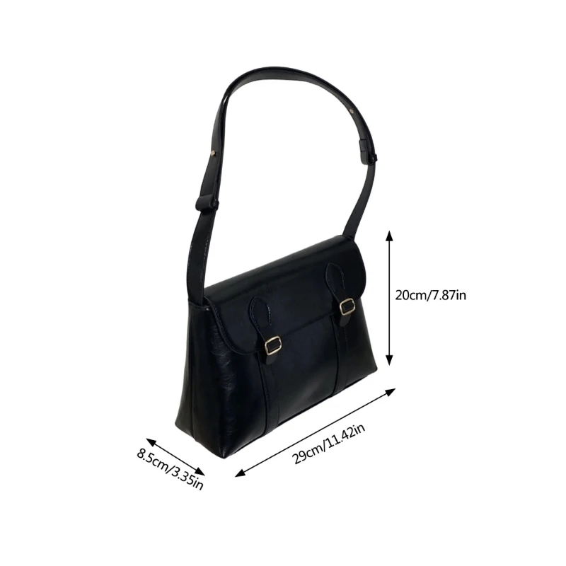 Stylish And Practical Crossbody Bag PU Leather Shoulder Bag for Women and Girls 066F