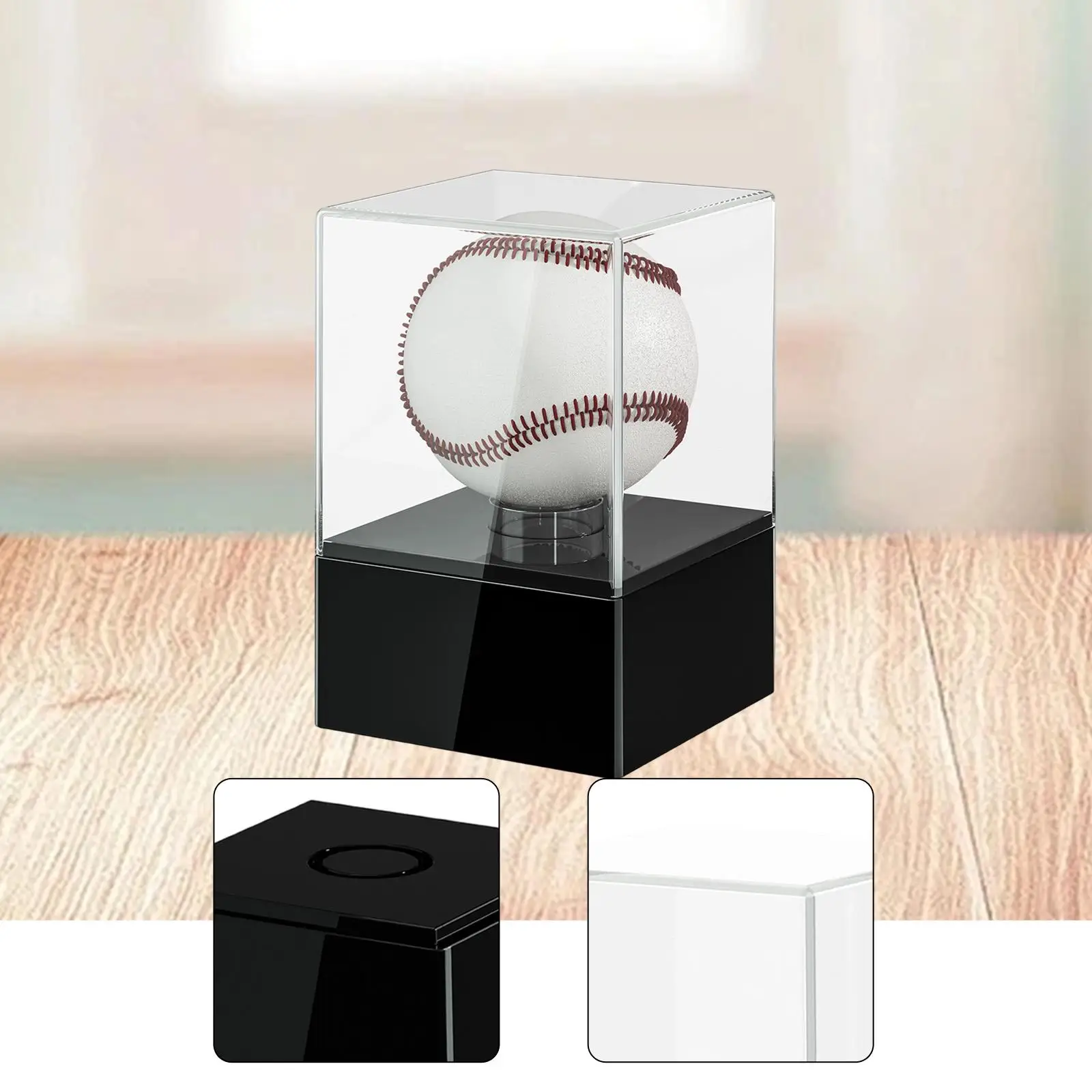 Baseball Display Case Premium Acrylic Protection Sturdy Showcase Memorabilia Box for Customizable Baseball Uniform Fans