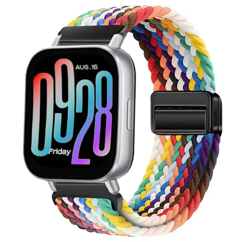 حزام نايلون مغناطيسي 22 ملم لساعة Redmi 5 سوار معصم مرن نشط لساعة Redmi Watch 5 Lite ملحقات حزام الساعات الرياضية #5