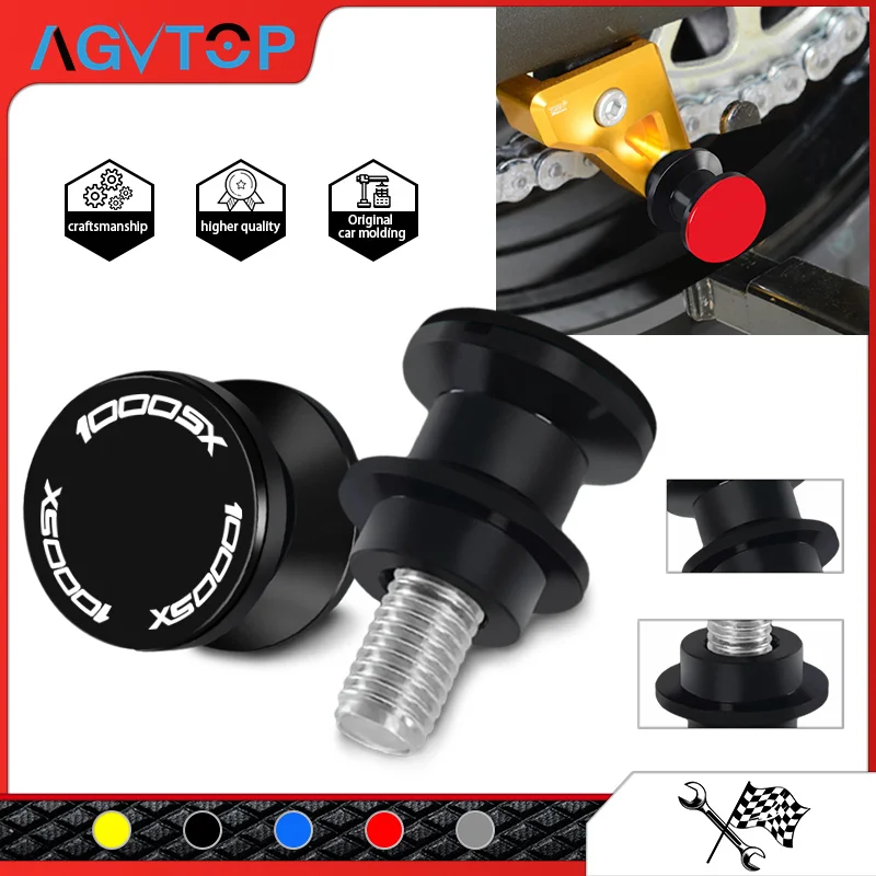 10MM Swingarm Spools Slider Screws Stand For Z1000 Z1000SX Z750 Z750S Z750R Motorcycle Accessories Swing arm Slider z750 z1000sx