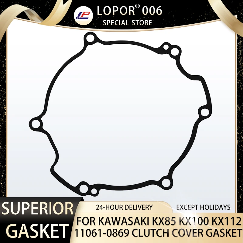 Motorcycle Engine Crankcase Clutch Cover Seal Gasket  For Kawasaki KX85 2014-2022 KX100/14-22 KX112 2022 11061-0869