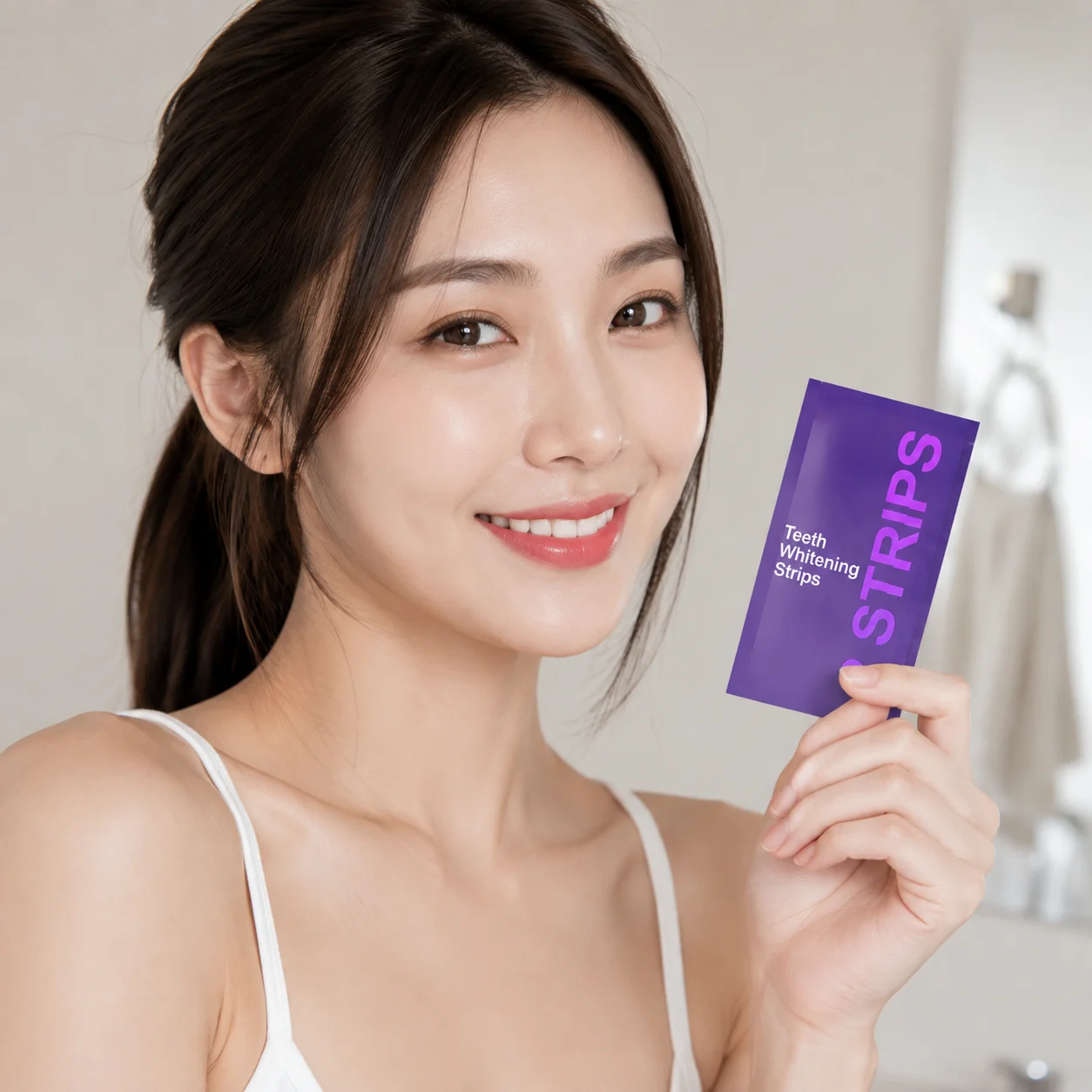 Teeth Whitening Strips Brighten Teeth Improve Tooth Surface Comfortable Wear Oral Care Non‑Irritating Dental Whitening Strips