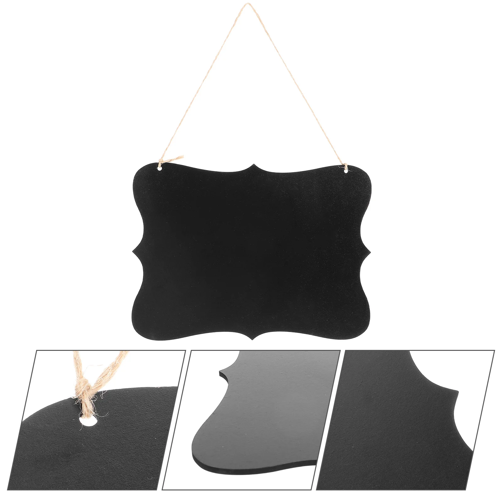 

Decorative Chalk Board Hanging Chalkboard Sign Double-sided Blackboard Wall Bamboo