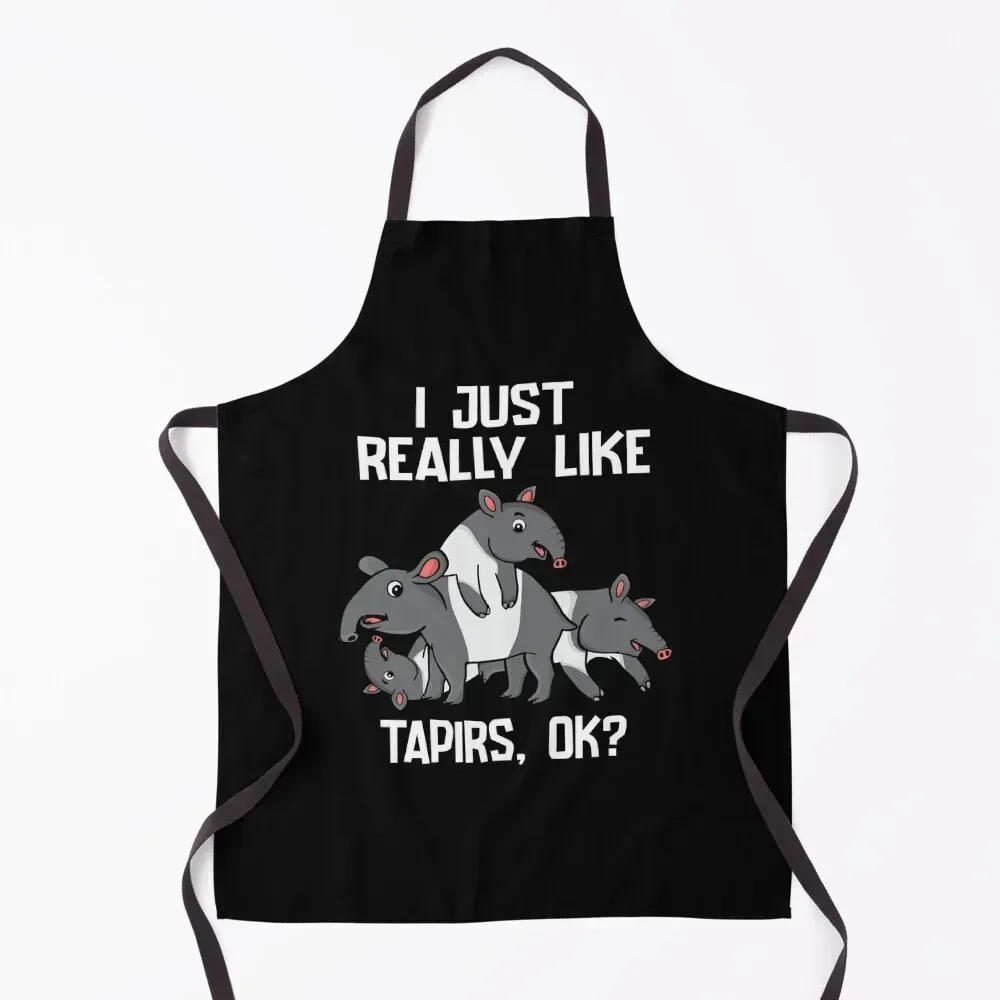 

Tapier Lover Gift Women Tapirus Kids Cute Tapir Apron Kitchen And Home Items Kids Home Utensils Apron