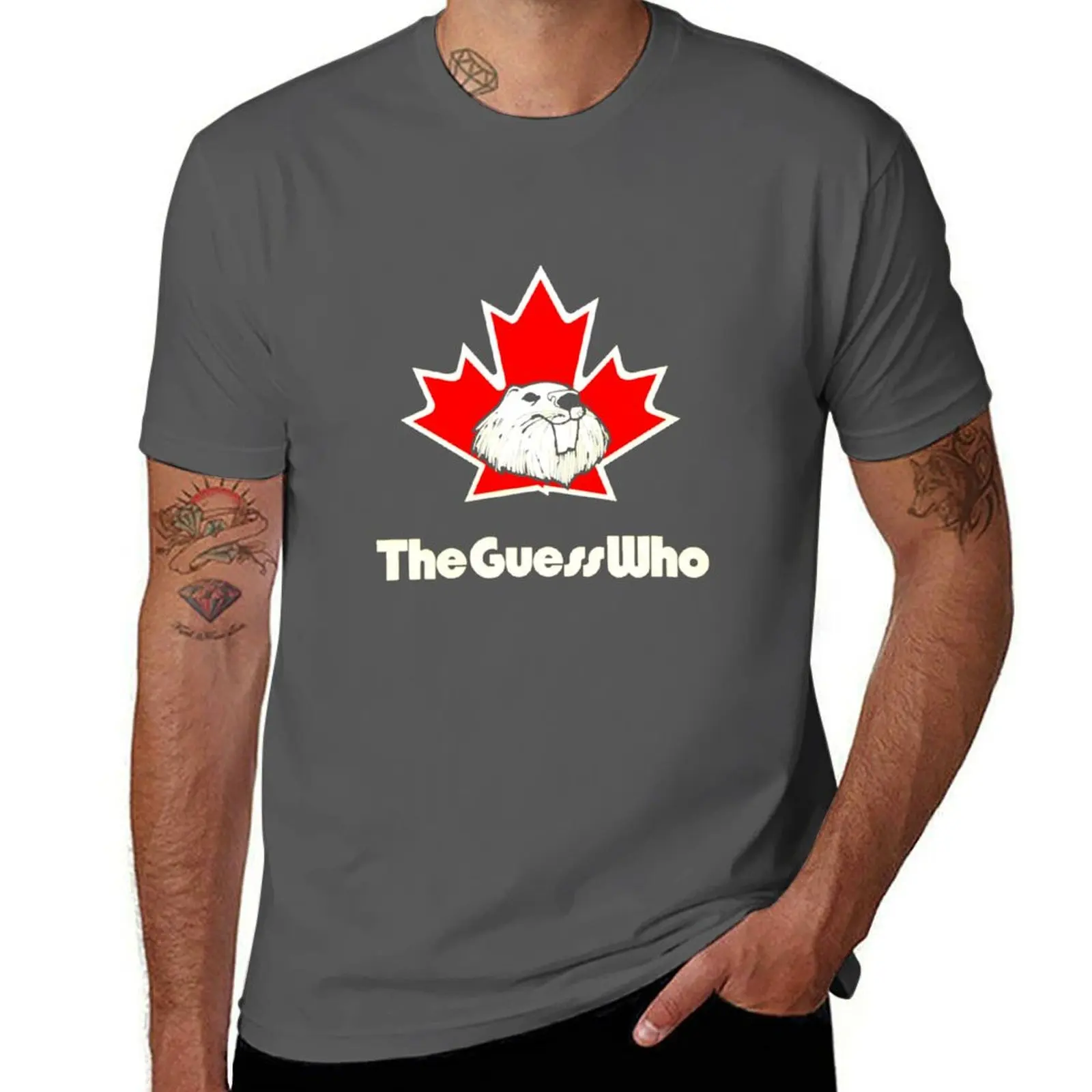 

The Guess Canadian Beaver Who T-Shirt t shirts for man pack cotton t shirts for man graphic funny essential t shirt T-Shirt