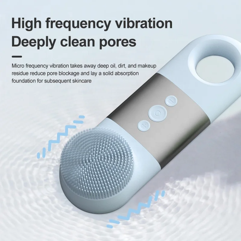 New Hot and Cool Apply Waterproof Electric Facial Cleansing Brush for Home Use Wash Face Cleaning Deep Clean  Tools