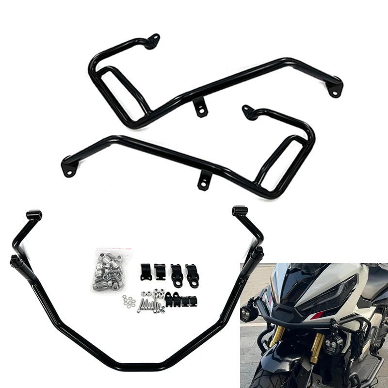 New Fit for HONDA XADV X-adv 750 XADV750 2021-2024Motorcycle Upper Engine Guard Crash Bar Stainless Steel Bumper Frame Protector