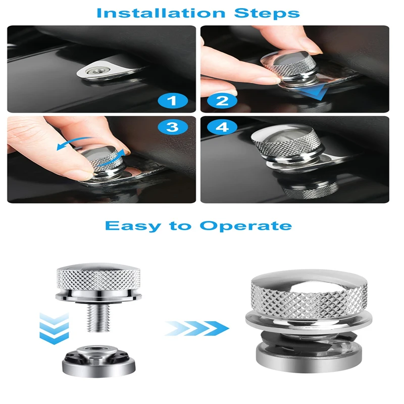 

4x Quick Release Rear Fender Seat Bolt Nut Kit Motorcycle Mount Screw For Harley Sportster XL Softail FL Dyna Street Bob Road