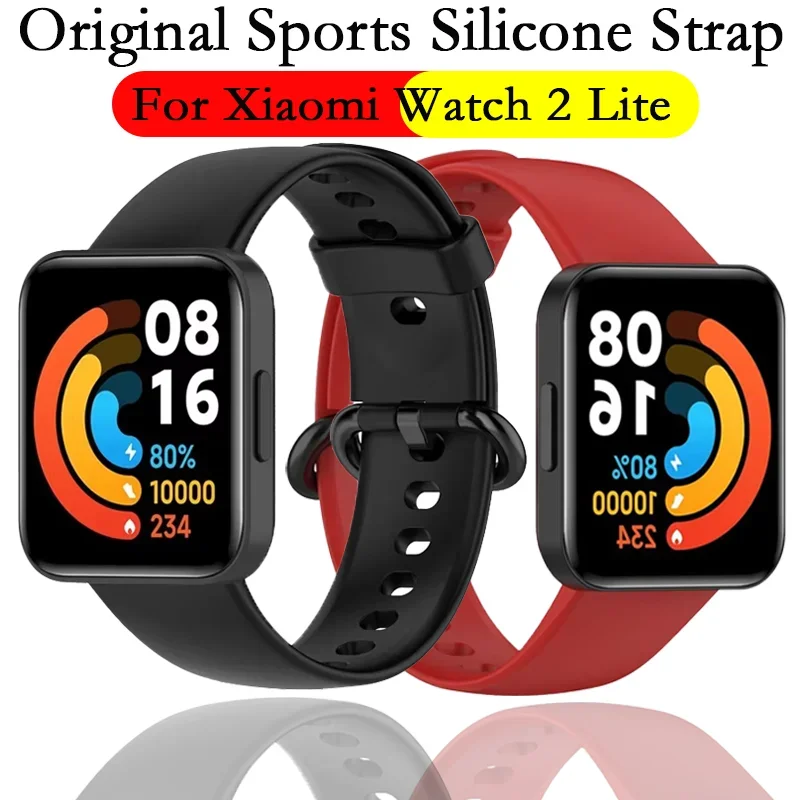 Оригинальный силиконовый ремешок для Xiaomi Watch 2 Lite, мягкий удобный браслет-браслет для Redmi Watch 2 Lite, аксессуары Correa