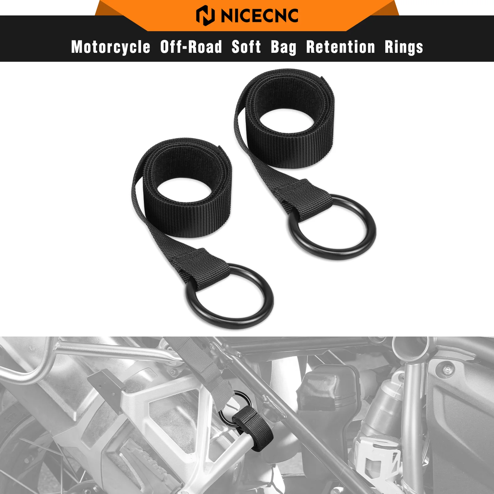 Motorcycle ATV UTV Soft Bag Retention Rings For Yamaha Tenere 700 XTZ 700 BMW R1250GS R1200GS GSA KTM 790 890 Duke Adventure
