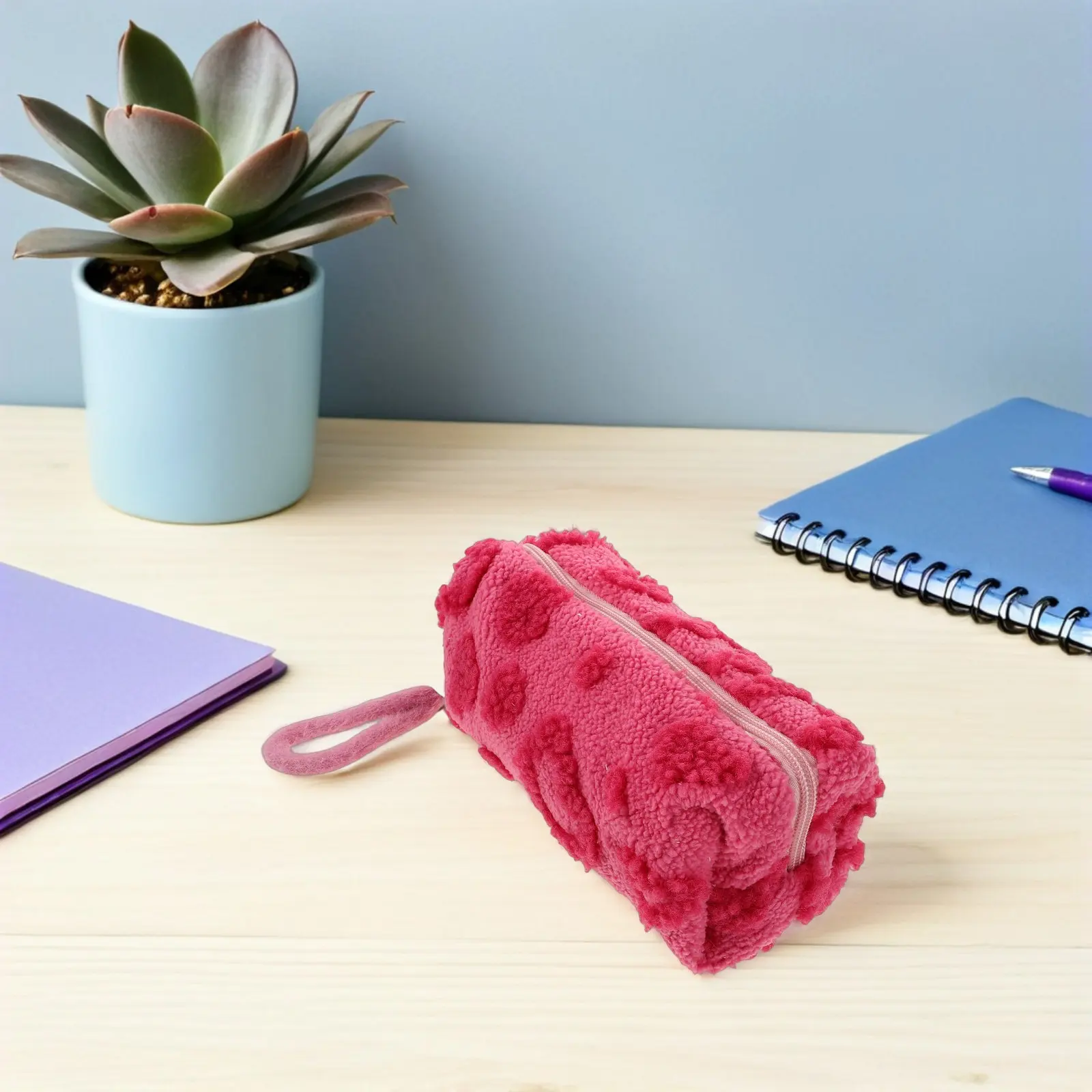 Kawaii Heart Design Pencil Case Large Capacity Student Stationery Pouch Cute Aesthetic Pen Organizer Bag Zipper Makeup Storage