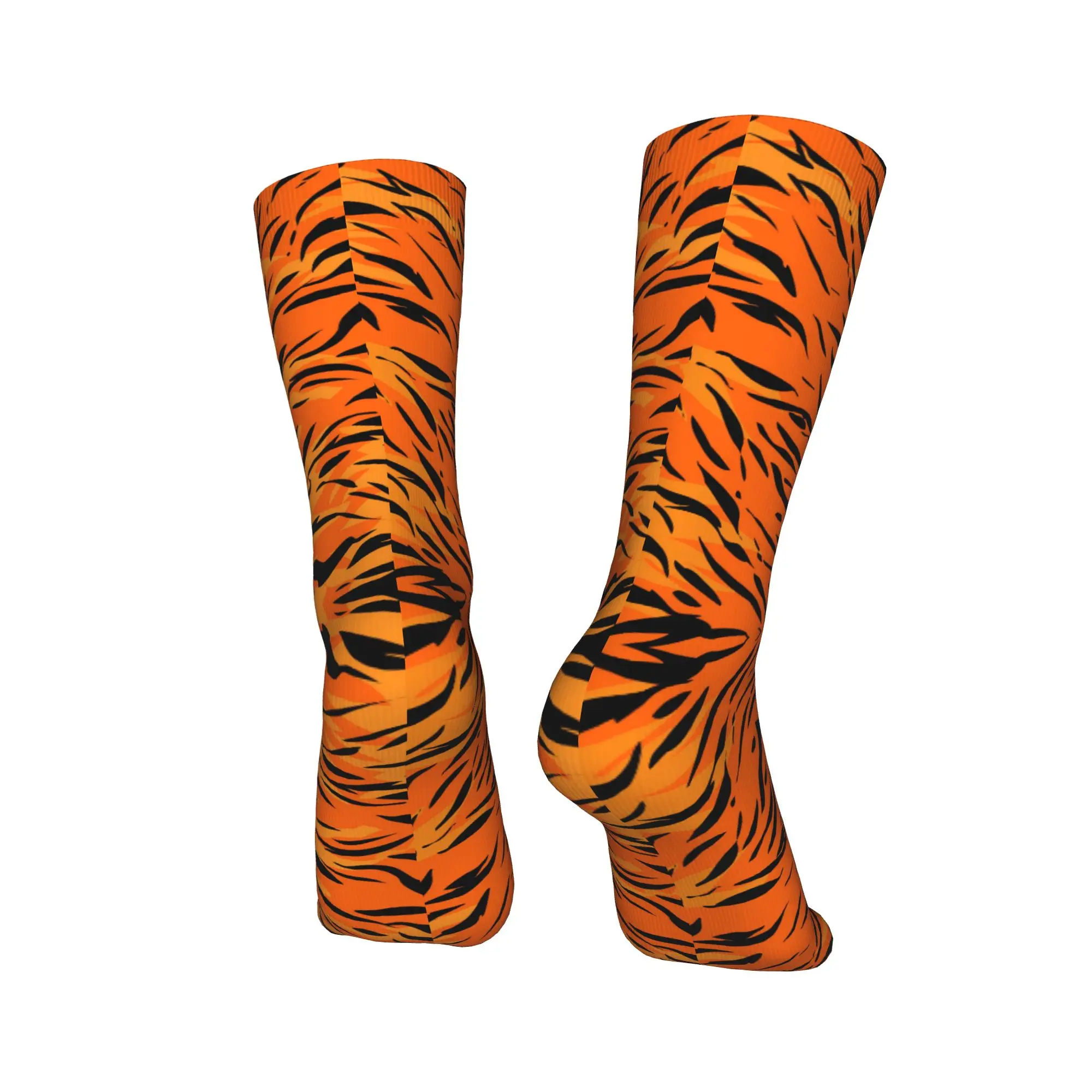 Calcetines con estampado de tigre y piel de animal Kawaii para hombre y mujer, calcetines cálidos con estampado 3D para equipo de baloncesto deportivo
