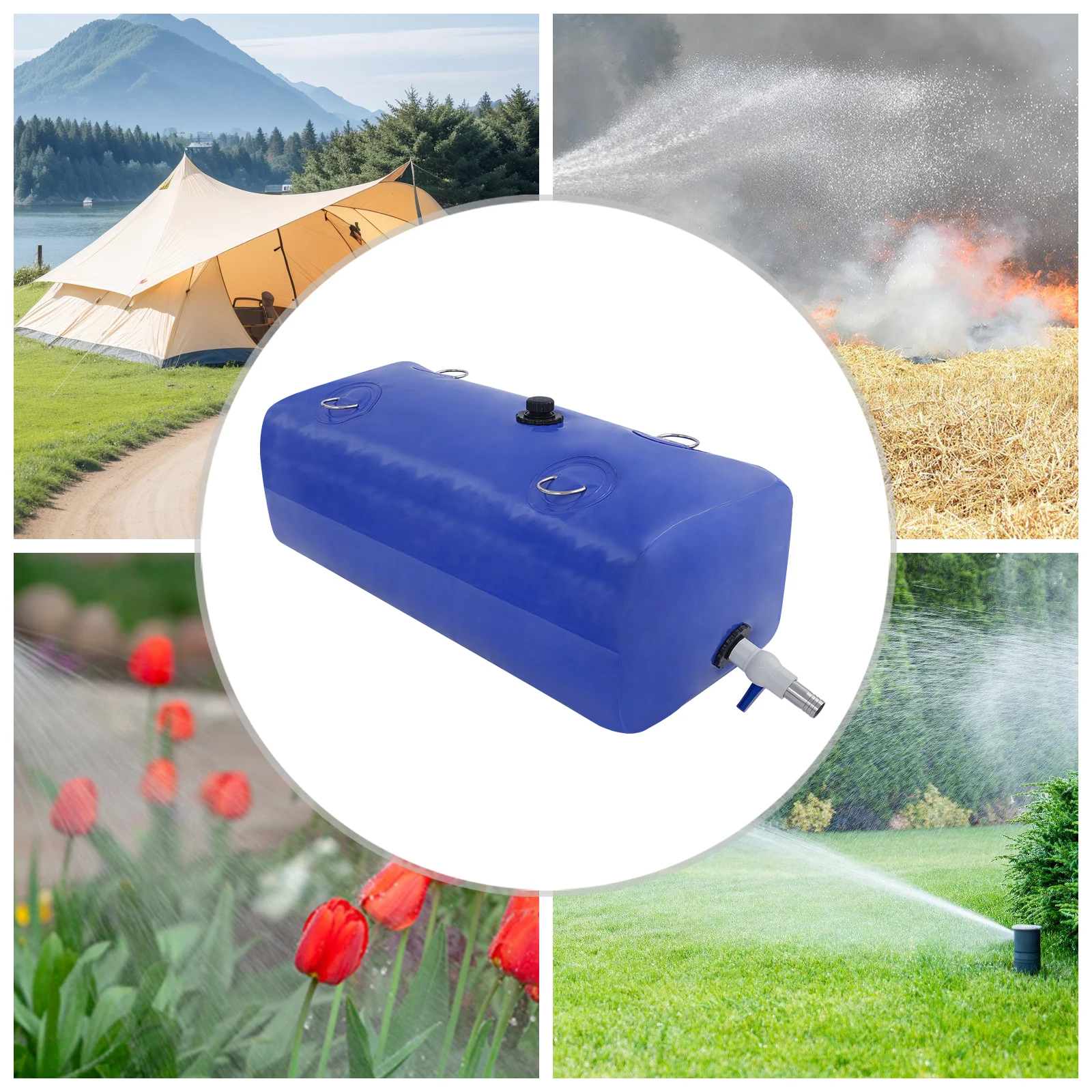 110/240L Wasserspeicherblase PVC faltbare Wasserblase Aufbewahrungsbehälter für Temperatur -40-80 ° C Feuerfest, verschleißfest – Detail 4