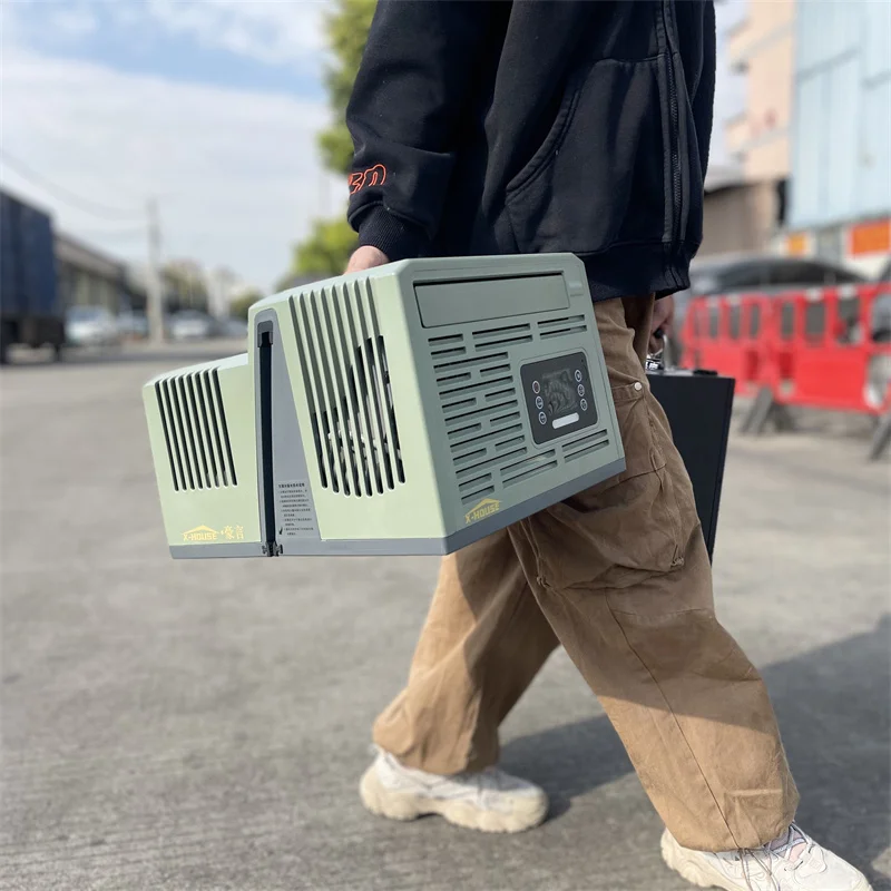 

2388BTU X-HOUSE Мобильный кондиционер переменного тока для улицы, без канализации, идеально подходит для палатки и парковки, простота установки