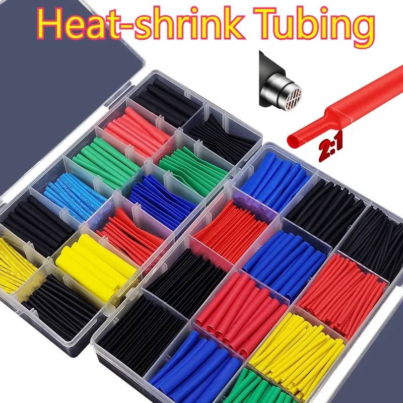 Heat Shrink Tube Heat Shrink Wrapping Kit Dual Wall Tubing Diameter 1.0/1.5/2.0/2.5/3.0/4.0/5.0/6.0mm Adhesive Lined Sleeve