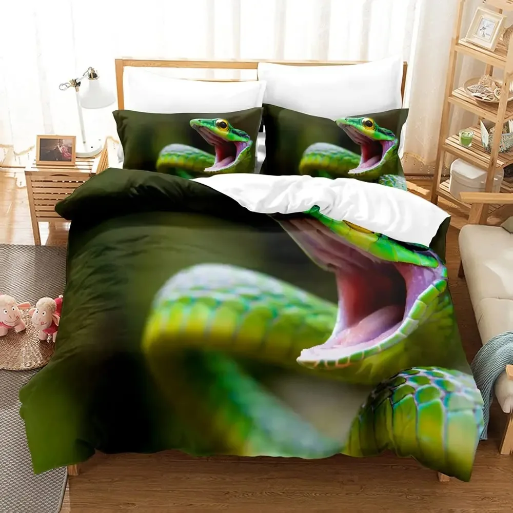 

Snake Bedding Set Duvet Cover Set 3d Bedding Digital Printing Bed Linen Queen Size Bedding Set Fashion Design