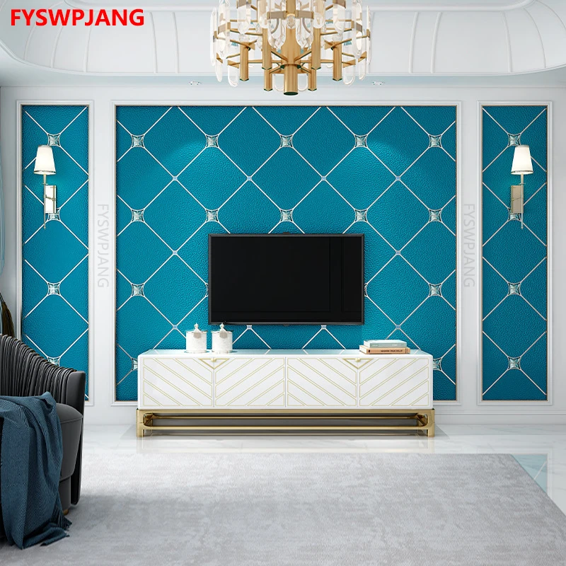 

Home Decor Luxury 3d Wallpaper Living Room Bedroom Non-woven Wallpaper Imitation Deerskin Tv Background Wall Sticker Wall Decor